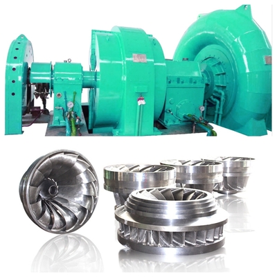Controle automático e material do corredor de aço inoxidável Gerador de turbina Francis Adequado