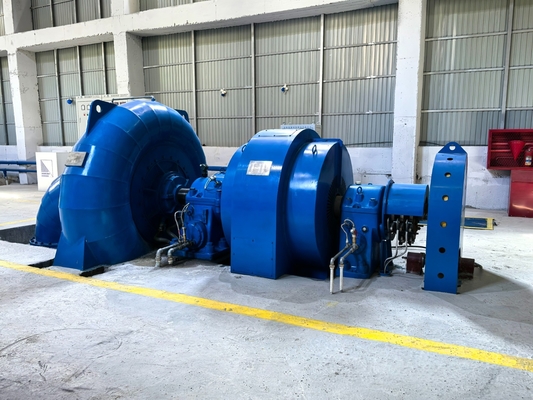 DN2250-3200mm Diâmetro do tubo Francis Turbina gerador com sistema de controle de automação e arrefecimento de ar / água