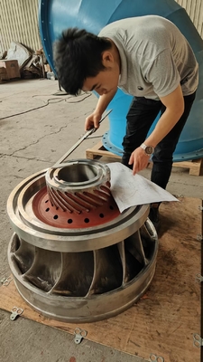 Turbina hidroelétrica de aço inoxidável 3-10 lâminas para máxima potência e durabilidade