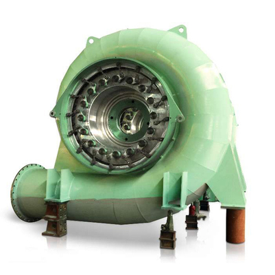 Lâmina de liga de alumínio Disposição horizontal ou vertical Turbina hidrelétrica para 100kw-20mw de eficiência de alcance de potência