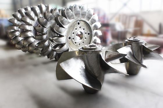 Diâmetro de entrada personalizado 1-5 metros Corredor de turbina hidráulica com velocidade nominal do rotor 100rpm 200rpm 300rpm 500rpm 1000rpm