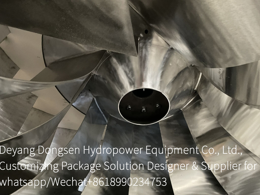 Turbina Hidráulica de Aço Inoxidável para Produção de Energia Sustentável e Ecológica Diâmetro do Rotor 0,5 a 10 Metros