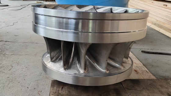 Turbina hidráulica de rotação de alta ou baixa velocidade com material de metais endurecidos a 600 e 750 RPM