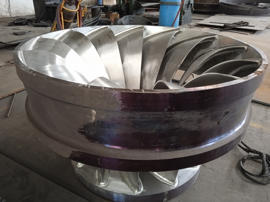 1200kw Francis Hydro Turbine Runner com aço inoxidável e material de aço carbono