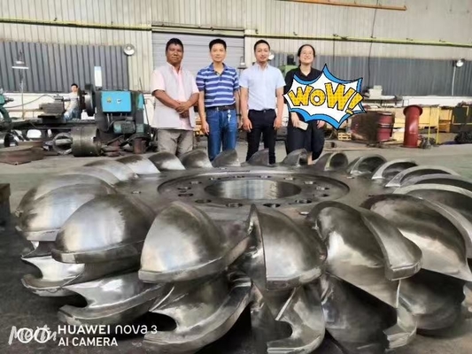 Turbina hidráulica de tipo lâmina fixa ou ajustável para centrais hidrelétricas