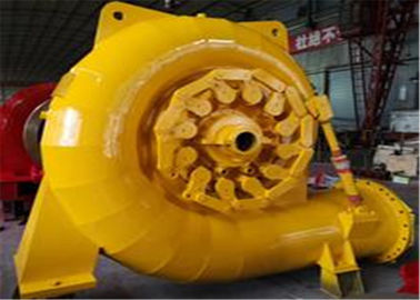 Francis - tipo gerador de turbina da água de 500kw na cor amarela do hidro central elétrica