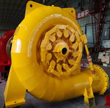 Gerador de turbina 800kw+400kwFrancis de aço inoxidável, turbina da roda de água para rios