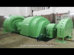 Francis Turbine Generator de aço inoxidável, turbina da roda de água para rios
