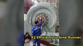 Hydro Turbine Runner aumenta a eficiência de energia em 92%
