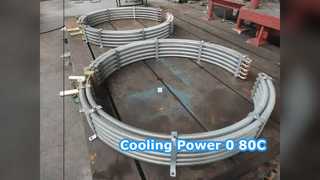 Refrigerador de óleo 0-80C Dissipação de calor máxima 10-100 Kg