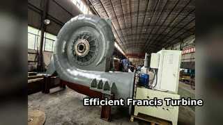 Gerador de turbina Francis China Fábrica de energia eficiente