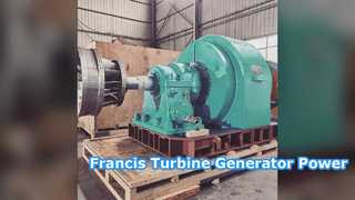 Gerador de turbina Francis alimenta seus projetos