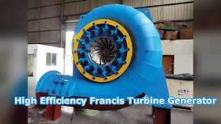 Gerador de turbina Francis de alta eficiência para energia hidrelétrica