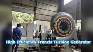Gerador de turbina Francis de alta eficiência 300KW a 20MW