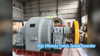 Gerador de turbina Francis de alta eficiência para energia hidrelétrica