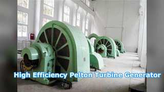 Gerador de turbina Pelton de cabeça alta para energia hidrelétrica eficiente