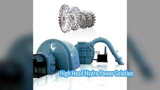 Hidro soluções personalizadas do gerador de turbina Pelton principal alto