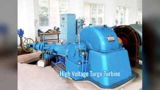 Gerador de turbina Turgo: energia de alta tensão