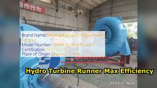 Hydro Turbine Runner aumenta a eficiência da usina