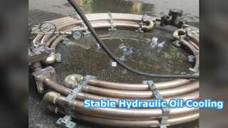 Refrigerador de óleo hidráulico 10-500 CSt OEM direito